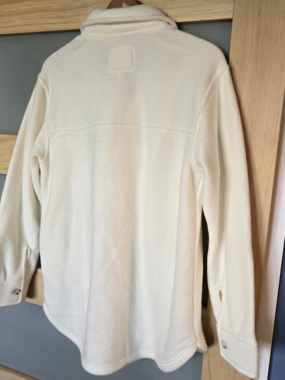 Thread & Supply Cream Button-Front Shacket - Picture 5 of 6